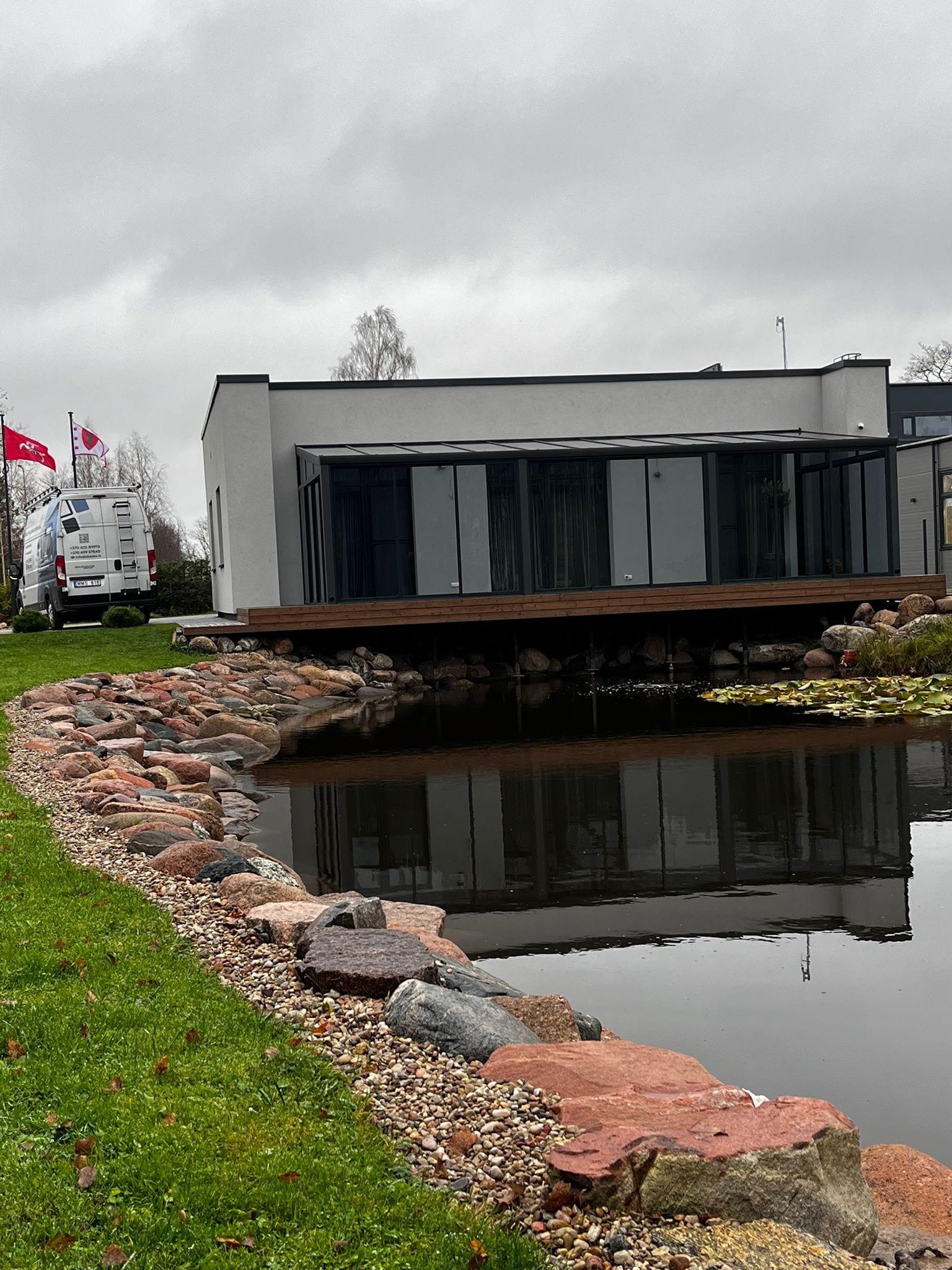 Įspūdingos terasos stiklinimas - nuotrauka 4